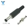 Soldagem dc conector macho bainha conector fonte de alimentação conector soldagem bainha móvel macho dc DC5.5 * 2.1mm