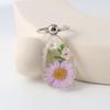 Artesanías con Pegamento Llavero de Flor Real Regalo Hecho a Mano Llavero de Flor Llavero Creativo para Regalo de Boda