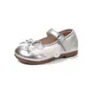 Zapatos de Cuero Estilo Coreano Inspirados en Chanel para Niñas 2026 Primavera y Otoño Nuevos Zapatos de Princesa con Lazo para Niños Pequeños con Correa de Velcro Mocasines