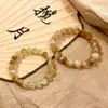 Pulsera de Citrino Natural Rica para Toda la Noche productos genuinos Cristal de Brasil Cuentas de Transferencia de la Suerte Pulsera de Cristal Ciudadela