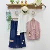 Suéter de Punto con Cordones Fresco y Sencillo para Mujer, Cárdigan Chaleco Estilo Universitario, Top de Punto para Mujer