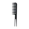 Peine de Dientes Anchos para el Hogar de Hombre Peine Retro para Cabeza de Aceite Tenedor Cabeza Grande Trasera Cabeza de Avión Peine Texturizador Profesional para Peinar el Cabello