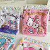 Tela de toalla de rizo estampada, bolsa de bolsillo de arena movediza, bolsa de bolsillo con clip dorado, bolsa de bolsillo