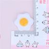 Pegamento crema funda para teléfono móvil paquete de material DIY comida de simulación y juego accesorios de resina huevo frito huevo decoración personalizada
