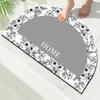 Alfombra de baño con diatomeas, alfombra para baño, puerta de inodoro, alfombra antideslizante absorbente para baño, alfombra para puerta de casa
