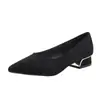 Sapatos Femininos de Nicho High-End Estilo Francês 2026 Coleção Primavera e Outono Novo Modelo Salto Fino Bico Fino Sapatos de Trabalho com Fivela Quadrada Elegantes Sapatos de Salto Alto