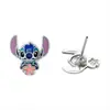 Set de Pendientes, Collar y Pulsera de Dibujos Animados de Stitch para Mujer, Lindos Accesorios Periféricos de Anime, Accesorios Frescos y Dulces para Mujer