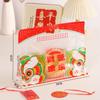 Snacks de Comida de Año Nuevo Bolsa Autosellante Horneado Frutos Secos Empaque de Bolsas Torpe Financiero Dulce Crujiente de Copos de Nieve Bolsa de Regalo Portátil