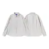 Camisa Masculina Magmans de Manga Longa Retro Japonês para Primavera e Outono Casual Solta Cor Sólida Algodão Camisa de Trabalho para Homens C3351