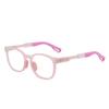 Nuevas gafas de moda antiazules, venta al por mayor, montura flexible TR90 para adolescentes, montura de silicona cómoda para niños.