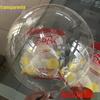 Pacote com 5 balões transparentes redondos tipo bolha para decoração de casamento, festa de aniversário, balão de onda, bola de onda