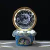 Doraemon Hombre Gordo Azul Luz de Noche Bola de Cristal Brillante Adorno Galaxia Sol Meteoro Lámpara de Mesa Creativa Regalo de Cumpleaños