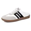 Sapatos de Treino Masculinos de Verão Estilo Novo Transfronteiriço Alemão Respiráveis Versáteis Meio Chinelos de Exterior Chinelos Casuais Masculinos Slip-on para Homem Preguiçoso