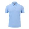 Polo de hombre de verano de alta gama 5A antibacteriano suave transpirable duradero de manga corta con solapa de color sólido de seda de morera personalizado