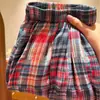Pantalones de pierna ancha a cuadros retro de gasa de doble capa para mujer, pantalones de casa a cuadros con bloques de color, pantalones de pijama holgados casuales