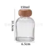 Botella de Aromaterapia de Color Degradado Botella Vacía de Aromaterapia de Ratán sin Fuego Difusor de Aceites Esenciales de Fragancia Botella de Decoración para el Hogar Botella de Vidrio