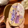 Paquete de Pegatinas Día Hermoso Serie Decoración de Perlas Florales Tema de Perlas Florales Material para Diario DIY Pegatinas Decorativas 6 Tipos