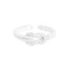 1434 Estilo K Nicho Accesible Diseño de Lujo Anillo Trenzado Entrelazado Plata de Ley S925 Anillo de Plata para Mujer Venta al por Mayor