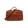 Exclusivo transfronteiriço para tecelagem de nicho nova tendência prática bolsa de caixa diagonal portátil bolsa de ombro para lancheira atacado