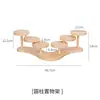 Estante para Flores para Repisa de Ventana de Madera Maciza, Soporte Decorativo Creativo para Suculentas, Estante de Almacenamiento Multinivel para Escritorio en Esquina de Balcón Interior