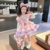 Vestido Lina Belle Lolita para Meninas 2024 Novo Suéter Inverno Vestido de Princesa para Bebê Inverno
