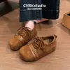 Sapatos plataforma estilo Birkenstock grandes, fofos e descolados para mulheres, nova coleção de outono, com sola macia, de amarrar e mocassins de calçar.