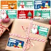 Pegatinas Navideñas Calientes Transfronterizas Pegatinas Decorativas de Bendición Festiva Pegatinas para Sellar Regalos Pegatina de Etiqueta Escrita a Mano