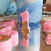 Velas Digitales de Cumpleaños Color Rosa Elegante de 7 Colores Velas Digitales para Pastel Decoración de Ambiente Fabricante Fuente Mayorista