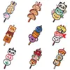 Parches bordados de animales de dibujos animados estilo japonés: parches termoadhesivos de panda, Shiba Inu, conejo, empanadilla para ropa y mochilas