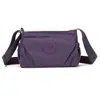 Comércio Exterior Transfronteiriço 2025 Novo Modelo Bolsa Feminina Simples Plissada Multicompartimentos Tecido de Nylon Impermeável Leve Bolsa de Ombro Bolsa Transversal