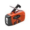 Radio de Emergencia para Prevención de Desastres de Fábrica Fuente de Alimentación Solar Carga de Manivela Radio Multifunción para Uso Doméstico y Preparación ante Desastres
