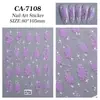 Adesivos para Unhas Francesas Coração Vazado 5D Em relevo Tridimensional Versátil Sonhador Coração Adesivos de Nail Art Acessórios Modelo Tj