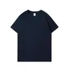 Comercio Exterior Europeo y Americano de Amazon Transfronterizo Verano Nuevo Color Sólido Cuello Redondo Casual Deportivo Color Sólido Simple Top Camisa de Manga Corta para Hombre