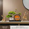 Nuevo adorno de pintura de arena de pino de bienvenida estilo chino para sala de estar, entrada, oficina, sala de té, vitrina, mueble de TV, decoración de mueble de vino