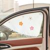 Cortina Parasol de Coche para Verano Tipo Ventosa Fresca Aislamiento Térmico Pantalla Solar Tela de Cortina para Ventana Trasera Cortina de Coche