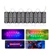 Luz de freno estroboscópica impermeable de doble fila con 12 luces para camionetas, luz de advertencia colorida para camiones 12v 24v