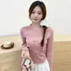 Suave suéter de punto holgado de manga larga con lazo tridimensional para mujer, diseño de otoño, único y versátil