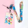 Set de Tarjetas de Princesa Estudiante Dibujos Animados Lindo Set de Tarjeta de Identificación de Autobús con Cuerda para Colgar al Cuello Permiso de Trabajo Marca Set de Tarjeta de Control de Acceso