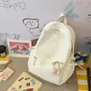 Mochila Simple Estilo Coreano para Mujer, Gran Capacidad, Moderna y Versátil, Bolso Escolar Estilo Universitario para Estudiantes, Mochila Ligera Casual