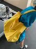 Bolsa tote de lona de grande capacidade para trabalho e passeios, estilosa e versátil para o dia a dia, bolsa de ombro artística para estudantes carregarem livros