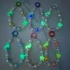 Cadena luminosa de conejo con cuentas para teléfono móvil, llavero, llavero para llaves de coche, colgante para bolso, pequeños regalos para parejas, venta al por mayor