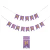 En Stock Tamaño Pequeño Cumpleaños Colorida Bandera Colgante de Cola de Pez con Lámina Dorada Decoración Feliz Bricolaje Suministro Transfronterizo Ins Navidad