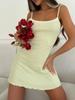 Novedades Primavera y Verano Explosiones Transfronterizas Sexy Encaje Camisola Pequeña Vestido con Volantes Ropa de Casa para Mujer