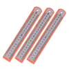 Regla de Acero Engrosada, Regla Dura, 30cm, 20cm Regla Recta, Regla Infantil de Aleación de Aluminio de Acero, Regla de Acero para Estudiantes, 15cm