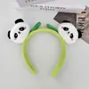 Diadema de felpa antideslizante para mujer, diadema para el pelo, accesorios para el pelo, máscara facial de dibujos animados linda nueva