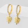 RAKOL - Pendientes de circonita con microincrustaciones para mujer, estilo europeo y americano, pequeños y frescos, de verano