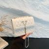 Bolso de hombro con cadena estilo Chanel, nuevo estilo, mochila de alta gama con diseño de nicho para mujer, bolso cruzado rómbico a la moda y combinable.