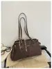Bolso de mensajero retro elegante y con estilo para mujer, perfecto para el uso diario; bolso de hombro estilo Boston de nuevo diseño, ligero y lujoso, con gran capacidad