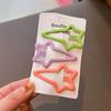 Pinzas para el Cabello de Macaron Corazón para Niñas, Pinzas Estilo Coreano para Flequillo Lateral, Pasadores para Niñas, Pinzas Bb para Cabello Suelto, Accesorios para el Cabello