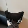 Bolso de Hombro y Cruzado Retro con Borlas para 2025, Nuevo Diseño de Nicho con Estilo de Alta Gama, Versátil